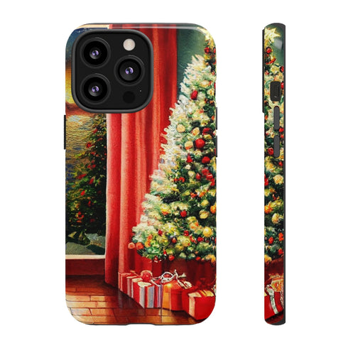 Christmas Tree in Cozy Holiday Home - Impact Resistant Phone Case iPhone 13 Pro Glossy